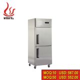 Commercial Stainless steel 2-Doors Freezers in refrigeration equipment with fan cooling