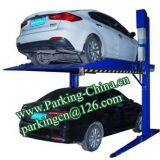 China Car Lifts, Parking Lift, Car Elevator, 2 Columns 2 Floors Stacker Car Lift Family Double Parking thumbnail-2