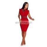 Low Price Best Seller Women Casual Sexy Bodycon Sleeveless Dress Lady Formal Offical Pencil Dress thumbnail-3