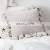 Home Decor Pillow With Delicate Tassels Sofa Decorative Pillow Cover Tassel Pillow Case Cushions thumbnail-5