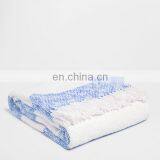 100%acrylic, Viscose,polyester Colored Stripe Woven Throw With Fringe