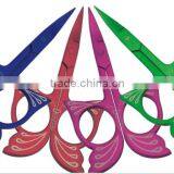 Pink Straight Scissors Manicure Pamper Nail Care Beauty Travel Blade for Girls