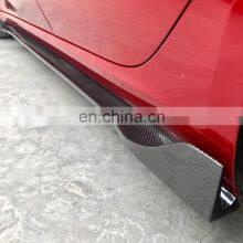 Carbon! New for Model 3 Full Set Body Kit Carbon Material Side Skirt for TSL Car Parts for Side Bumper Model3 thumbnail-2