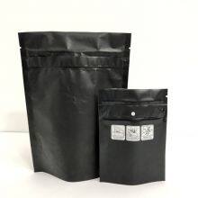 Pinch N Slide Child Proof Zipper Pouch MATT Black Printed CR Packaging Bag thumbnail-2