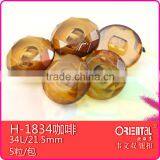 Glitter Shiny Dyeable Resin Stone With Tunnel Shank thumbnail-4