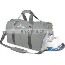 Large Capacity Outdoor Waterproof Nylon Men Women Sport Cylinder Gym Tote Shoulder Crossbody Travel Duffle Bag for Fitness thumbnail-2