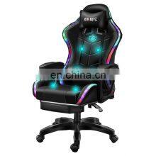 Cheap E-sport Ddp pu Leather Computer PC Game Chair Silla Gamer Led RGB Racing Massage Gaming Chair With Lights and Speakers thumbnail-1