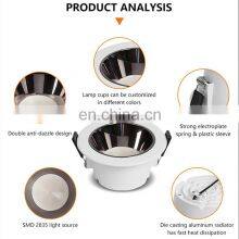 High Quality Low Price Die Casting Aluminum Ceiling Lamp 5 7 9 12 15 20 30 Watt LED Downlight thumbnail-4