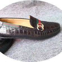 Korean Version Of The Slip-On Shoes a Pedal Beanie Shoes Crocodile Pattern Sailing Shoes Genuine Leather Shoes Casual Driving Shoes Spring Men's Shoes thumbnail-3