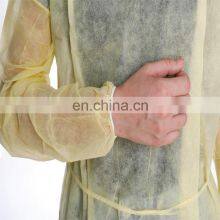 Free Samples Non Sterile Isolation Gown 25gsm Examination Gown Disposable Isolation Clothing Blue Gowns Long Sleeves thumbnail-4