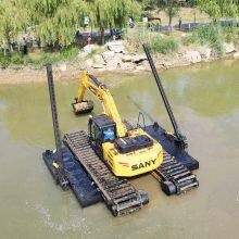 20Ton Amphibious Excavators Swamp Buggy Marsh Buggy Excavator for Dredging thumbnail-2