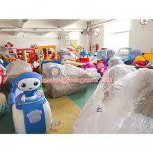 Guangdong Zhongshan Tai Le Amusement Self-service Coin-operated Rocking Car Rocking Machine Waterproof Indoor and Outdoor Business District Supermarket Campus Light 3 Seat Rocking Car thumbnail-3