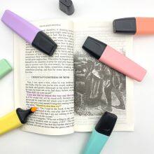 Manufacturer Oem Custom Kids Stationery Fluorescent Mini Square Bible Highlighter Pen Colorful Pastel Highlighter Marker Pen Set for School thumbnail-5