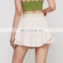 Breathable Quick Dry Two-In-One With Shorts Tennis Golf Sports Skirt Outdoor Athletic Fitness Gym Wear Mini Skirt For Women thumbnail-4
