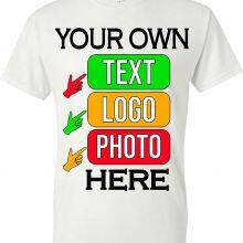 Custom T-Shirts for Men and Women Design Your Own Personalized Shirt With Text Image Logo Customizable Front and Back Print thumbnail-2