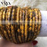Hot Sale Snake Skin Strap, 5mm Round Leather Cord, High Class Snake Skin Leather Cord thumbnail-2