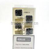 Polyresin Shower Curtain Hooks With Shining Galss thumbnail-2