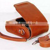 High Quality Handmade Leather Camera Case Pouch Bag With Shoulder Strap thumbnail-2