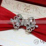 Red Silk Wedding Invitation Box thumbnail-1