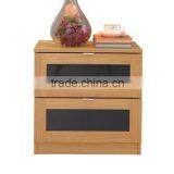 Light Brown General Use Monza Two Drawer Bedside Cabinet thumbnail-4