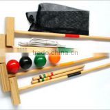 wooden croquet set