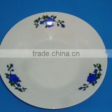 8 inch white porcelain soup deep plate
