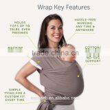 Baby Carrier Wrap , Soft & Breathable Baby Holder - Lightweight, Stylish Sling For Newborns/Infants thumbnail-4
