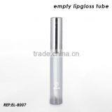 Empty Lip Gloss Tubes With Silver Aluminum Cap