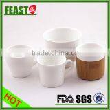 2015 NEW Design Ceramic Cup Hot Selling Wholesale Ceramic Mugs Bamboo Base Ceramic Coffee Cup Quality Choice thumbnail-3