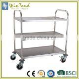 Hotel service trolley, stainless steel room hospital food service trolley