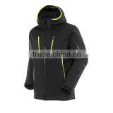 Top Quality Outdoor Functional Black 10000mm Waterproof Windbreaker Jackets Hood