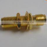 RF Adapter SMA Female to SMA Female Straight Bulkhead