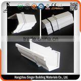 Hangzhou Factory PVC Rain Gutter, Plastic Material 5.2 Inch Rectangular Gutter