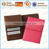 Pu Passport Holder with Clear Inner Pocket for Credit Card