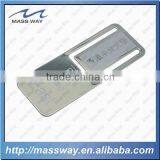 Fancy Custom Laser Etched Brass Metal Stainless Steel Paper Bookmark
