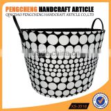 Dot design polyester laundry basket