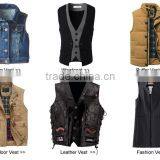 Wholesale Boys Vest With Many Pockets Men Cotton Casual Vest thumbnail-3