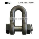 Shackle JIS SB type WLL 18t Self Color Reliable and wholesale construction item Shackle for personal use small lot order