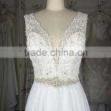 (MY20151223B) MARRY YOU China Custom Made Chiffon Lace Wedding Dress 2016 thumbnail-3