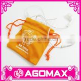 Special offer printed portable drawstring earphone pouch