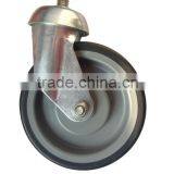 5" TPR Caster With Threaded Stem, 125mm TPR Caster thumbnail-1