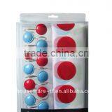 Round Style Bathroom Shower Curtain With 12pcs Decorative Hooks thumbnail-1