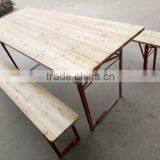 Cheap Outdoor Folding Wood Beer Table Sets, Beer Table and Bench thumbnail-5