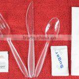 High Quality Ps Clear Plastic Disposable Cutlery Set