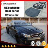 C63 Black Series Body Kits Fit for MB C-class W204 C63 Coupe 12y~ to C63 Coupe Black Series Style thumbnail-1