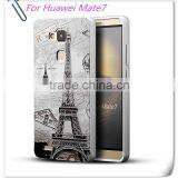 wholesale PC case with metal Frame mobile phone case for Huawei mate7