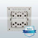 Pure White 4 Gang 2 Way Electric Wall Switch thumbnail-3