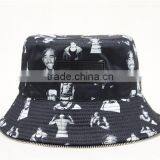 Fashion Leaves Print Bucket Hat Allover thumbnail-3