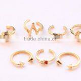 Fashion New 2016 Rings Jewelry Cute Gold Plated Alloy Knuckle Ring thumbnail-2