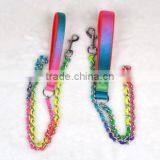 2015 Top Sale Colorful Glowing Dog Collars With Leashes thumbnail-1